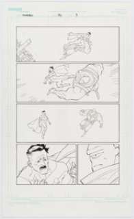 Image Comics artist - Cory Walker Invincible #86 Story Page 3 Original Art (Image, 2011)....
