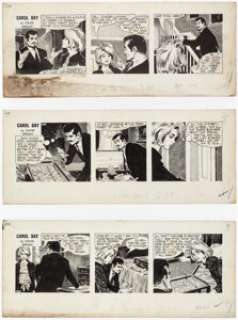 Wright, David | David Wright Carol Day Consecutive Daily Comic Strips Original Art Group of 6 (London Daily Mail, c. 1960s).... (Total: 6 Original Art) | Heritage