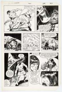 Buscema, John - John Buscema and Marie Severin Kull the Conqueror #20 Story Page 29 Original Art (Marvel, 1984)....