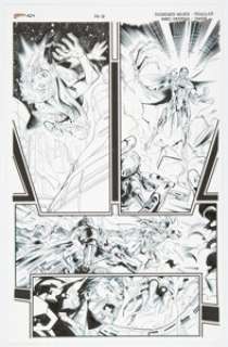 DC Artist - Marc Deering [Diogenes Neves printed blue lines] Supergirl #24 Story Page 16 Original Art (DC, 2013)....
