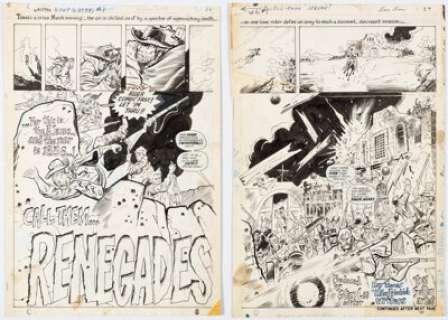 Sutton, Tom | Tom Sutton Western Gunfighters #1 Complete 10-Page Origin Story "Call Them ... Renegades!" Original Art (Marvel Co... (Total: 10 Original Art) | Heritage