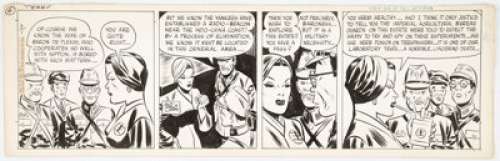 Caniff, Milton | Milton Caniff Terry and the Pirates Daily Comic Strip Original Art dated 3-1-45 (Chicago Tribune, 1945). ... | Heritage