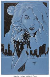 Renaud, Paul - Paul Renaud - Black Canary Illustration Original Art (2004). ...