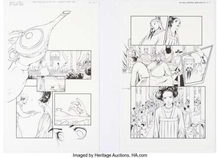 Hadley, Amy - Amy Reeder Hadley and Richard Friend Madame Xanadu #4 Story Pages 11 and 13 Original Art (DC, 2008).... (Total: 2 Original Art)