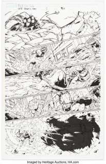 Scherberger, Patrick - Patrick Scherberger World War Hulks: Spider-Man vs. Thor #1 Story Page 9 Original Art (Marvel, 2010)....