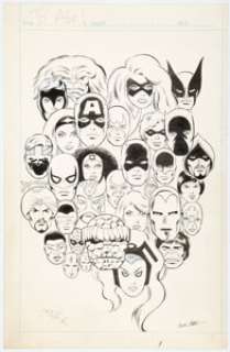 Abel, Jack | Jack Abel - Marvel Heroes Illustration Original Art (c. 1980).... | Heritage