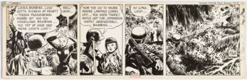 Caniff, Milton | Milton Caniff Terry and the Pirates Daily Comic Strip Original Art dated 8-5-43 (News Syndicate Co., Inc., 1943). ... | Heritage