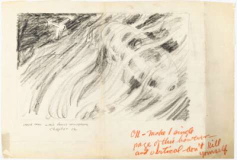 Finlay, Virgil | Virgil Finlay The Complete Book of Space Travel "Space Taxi" Preliminary Original Art (World Publishing, 195... | Heritage