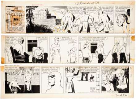 McCoy, Wilson - Wilson McCoy The Phantom Sunday Comic Strip Original Art dated 3-9-1958 (King Features Syndicate, 1958).... (Total: 3 Original Art)