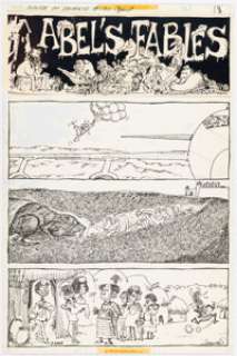 Aragonés, Sergio | Sergio Aragonés House of Secrets #130 Complete 1-Page Story "Abel’s Fables" Original Art (DC, 1975).... | Heritage