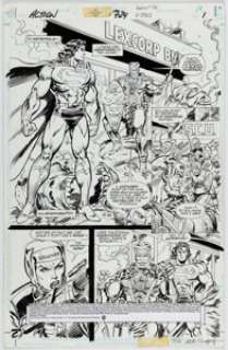 Morgan, Tom | Tom Morgan and Denis Rodier Action Comics #724 Story Page 1 Original Art (DC, 1996).... | Heritage