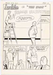 Lucey, Harry | Harry Lucey and Mario Acquaviva Archie #174 Complete 5-Page Story "The Sign" Original Art (Archie, 1967).... (Total: 5 Original Art) | Heritage