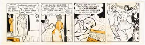 Bob Montana | Archie Daily Comic Strip Original Art dated 7-23-58 (King Features Syndicate, 1958).... | Heritage