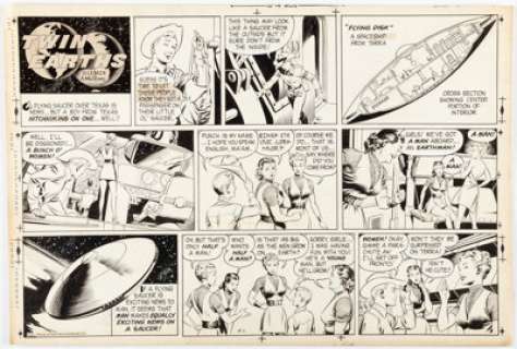Al McWilliams | Twin Earths Sunday Comic Strip Original Art #2 (United Feature Syndicate, 1957). ... | Heritage