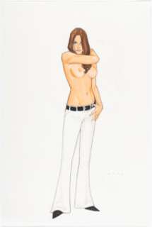 Phil Noto - Topless Woman Illustration Original Art (undated).