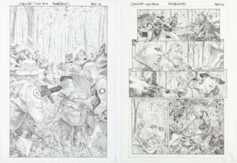 Renato Guedes | Stargate SG-1 Convention Special Complete 9-Page Story "First Prime" Original Art (Avatar Press, 2003). (Total: 9 Original Art) | Heritage