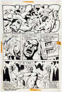 Sal Buscema And Frank McLaughlin | The Defenders #5 Story Page 17 Original Art (Marvel, 1973). | Heritage