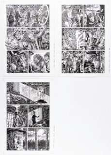 Raulo Caceres Captain Swing and the Electrical Pirates of Cindery Island #3 Story Pages 7-13 Original Art (Avatar Press, 2011). (Total: 7 Original Art)