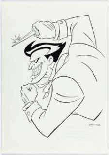 Erik Doescher and Nate Butler - Joker T-Shirt Illustration Original Art (DC, 1994).