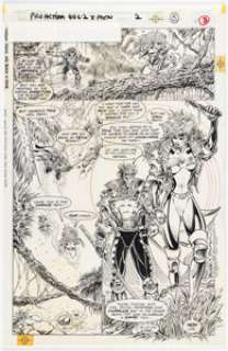 Mark Pacella and Tom Palmer Uncanny X-Men (Pro Action) #2 Story Page 8 Original Art (Marvel, 1994).