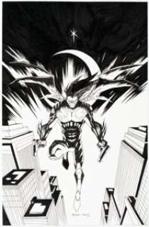 Michael Avon Oeming The Darkness #78 Cover Original Art (Image, 2007).