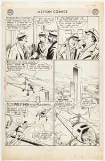 Al Plastino Action Comics #228 Story Page 9 Original Art (DC, 1957). | Heritage