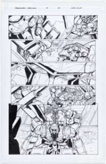 Alex Milne Transformers: Megatron Origin #3 Story Page 20 Original Art (IDW, 2007).