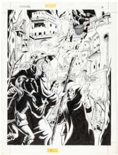 Ron Randall, Randy Elliot, and Todd Cameron Martin The Dragonlance Saga #5 Story Page 13 Original Art (DC, 1991).