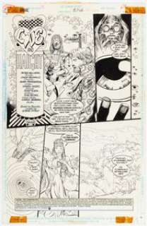 Chris Bachalo and Mark Pennington Shade the Changing Man #8 Story Page 1 Original Art (DC/Vertigo, 1991).