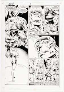 Ed Benes and Doug Selogy Artemis: Requiem #4 Story Page 14 Original Art (DC, 1996).