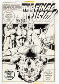 Michael Netzer (aka Nasser) and Bob Layton Superboy and the Legion of Super-Heroes #233 "The Final Illusion" Splash Page 1 Original Art (DC, 1977). | Heritage