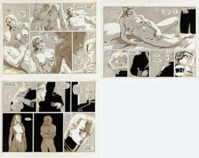 Don Simpson Border Worlds #7 Story Pages 10-15 Original Art Group of 3 (Kitchen Sink Press, 1987). (Total: 3 Original Art)