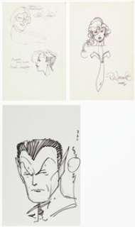 Walt Simonson, Rick Leonardi, Linda Medley, and Mike Mignola - Marvel Character Sketches Original Art Group of 3 (1990s). (Total: 3 Original Art)