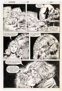 Ricardo Villamonte and Andy Yanchus The Saga of Crystar, Crystal Warrior #4 Story Page 22 Original Art (Marvel, 1983).