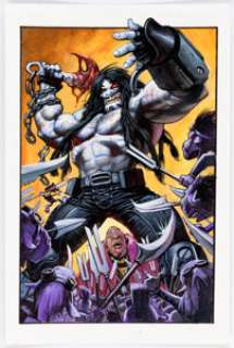 Alex Horley Lobo Unbound #5 Splash Page 22 Original Art (DC, 2004). | Heritage