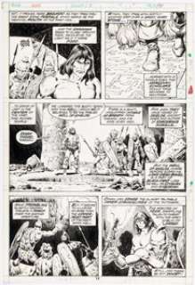 John Buscema and Ernie Chan Conan the Barbarian #73 Story Page 8 Original Art (Marvel, 1977). | Heritage