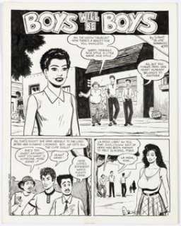 Gilbert Hernandez Love and Rockets #13 Luba Story Page 1 Original Art (Fantagraphics, 1985). | Heritage