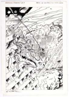 Lee Sullivan and Roger Langridge Astonishing Spider-Man #19 Cover Original Art (Panini UK, 1997). | Heritage