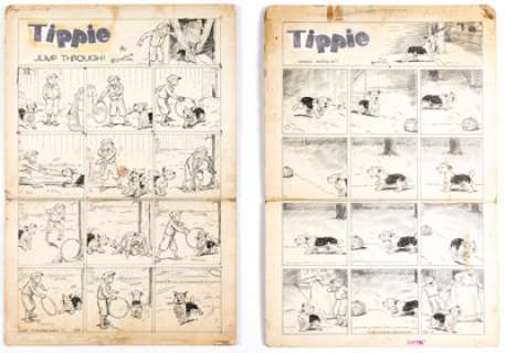 Edwina Dumm Tippie Sunday Comic Strips and Promotional Insert Original Art Group of 3 (George Matthew Adams Service Inc., 1935-37). (Total: 3 Original Art)