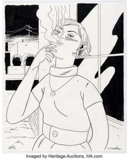 Sammy Harkham Crickets #8 "Blood of the Virgin" Inside Front Cover Illustration Original Art (Sammy Harkham, c. 2018).