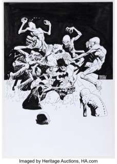 Eduardo Risso - Batman and Hellboy Specialty Illustration Original Art (2008). | Heritage