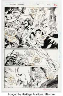 Tom Grindberg and Ray Kryssing Silver Surfer #94 Story Page 20 Original Art (Marvel, 1994).