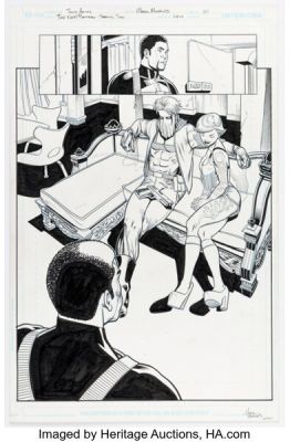 Mark Morales [Tony Akins printed lines] The Next Batman: Second Son #1 Grifter Story Page 10 Original Art (DC, 2021).