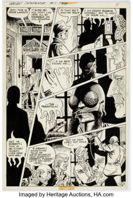 Pat Boyette Weird Suspense #1 Tarantula First Appearance Issue Story Page 8 Original Art (Atlas/Seaboard, 1975). | Heritage