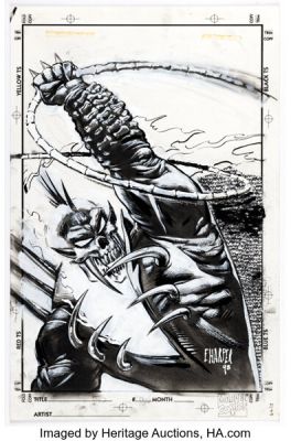 Fred Harper Marvel Comics Presents #153 Vengeance Unused Cover Original Art (Marvel, 1994).
