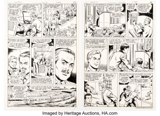 John Calnan Superman #373 Story Pages 3-4 Original Art (DC, 1982). (Total: 2 Original Art) | Heritage