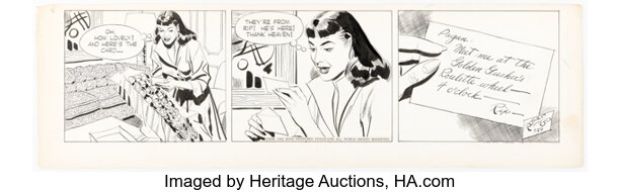 Alex Raymond Rip Kirby Daily Comic Strip Original Art dated 7-29-52 (King Features Syndicate, 1952). | Heritage