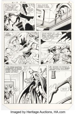 Jim Aparo The Brave and the Bold #186 Batman and Hawkman Story Page 7 Original Art (DC, 1982). | Heritage