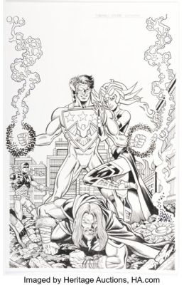 Steven Butler Taranis the Thunderlord #3 Cover Original Art (G-Man Comics, 2023). | Heritage