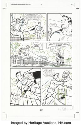 Mike Allred The Superman/Madman Hullaballo! #2 Story Page 20 Original Art (Dark Horse, 1997). | Heritage